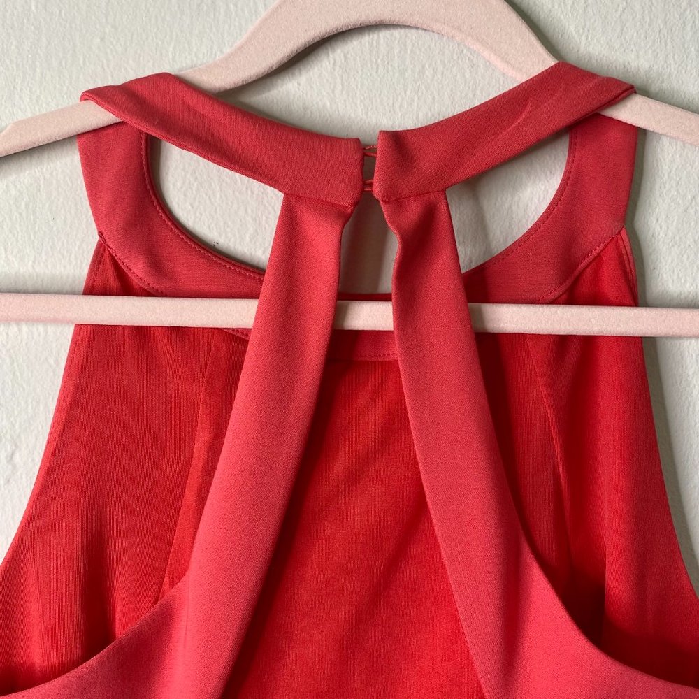 Zara Basic Raspberry High Neck Dress Large - image 7